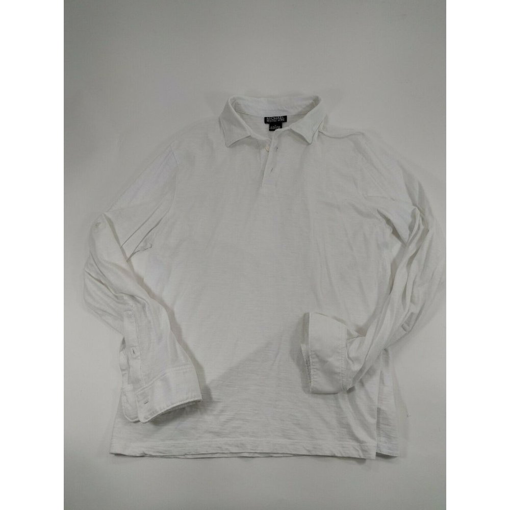 Michael Kors Mens Large Long Sleeve Quarter Button